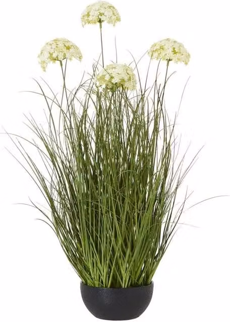 Wyld Haus White Allium Artificial Potted Plant, Height: 120 cm – 1