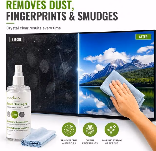 Nedis Screen Cleaning Kit in Blue