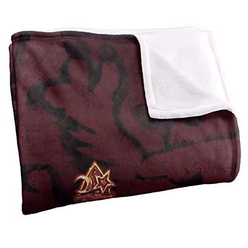 Warner Brothers Harry Potter Gryffindor House Crest Fleece Blanket, W/D: 152 x 127 cm, White/Multicolour – 2