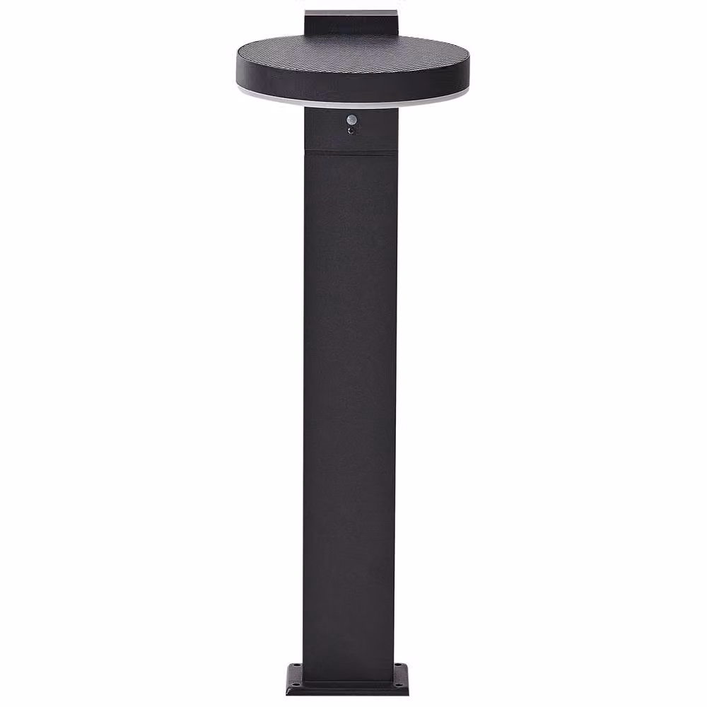 Wyld and Coco Solar LED Bollard in Black with Motion Sensor, Height: 50 cm – 3