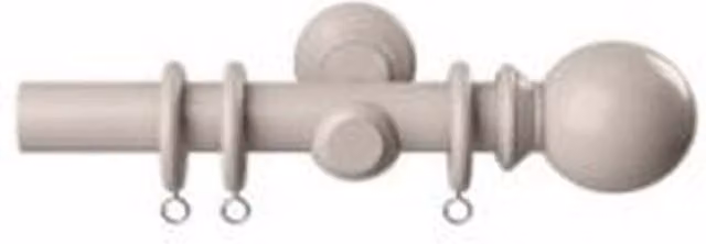 NewEdgeBlinds Grey Curtain Pole Set, Width: 105 cm