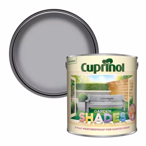 Cuprinol Garden Shades Matt Outdoor Wood Stain in Cool Marble, 2.5L – 1