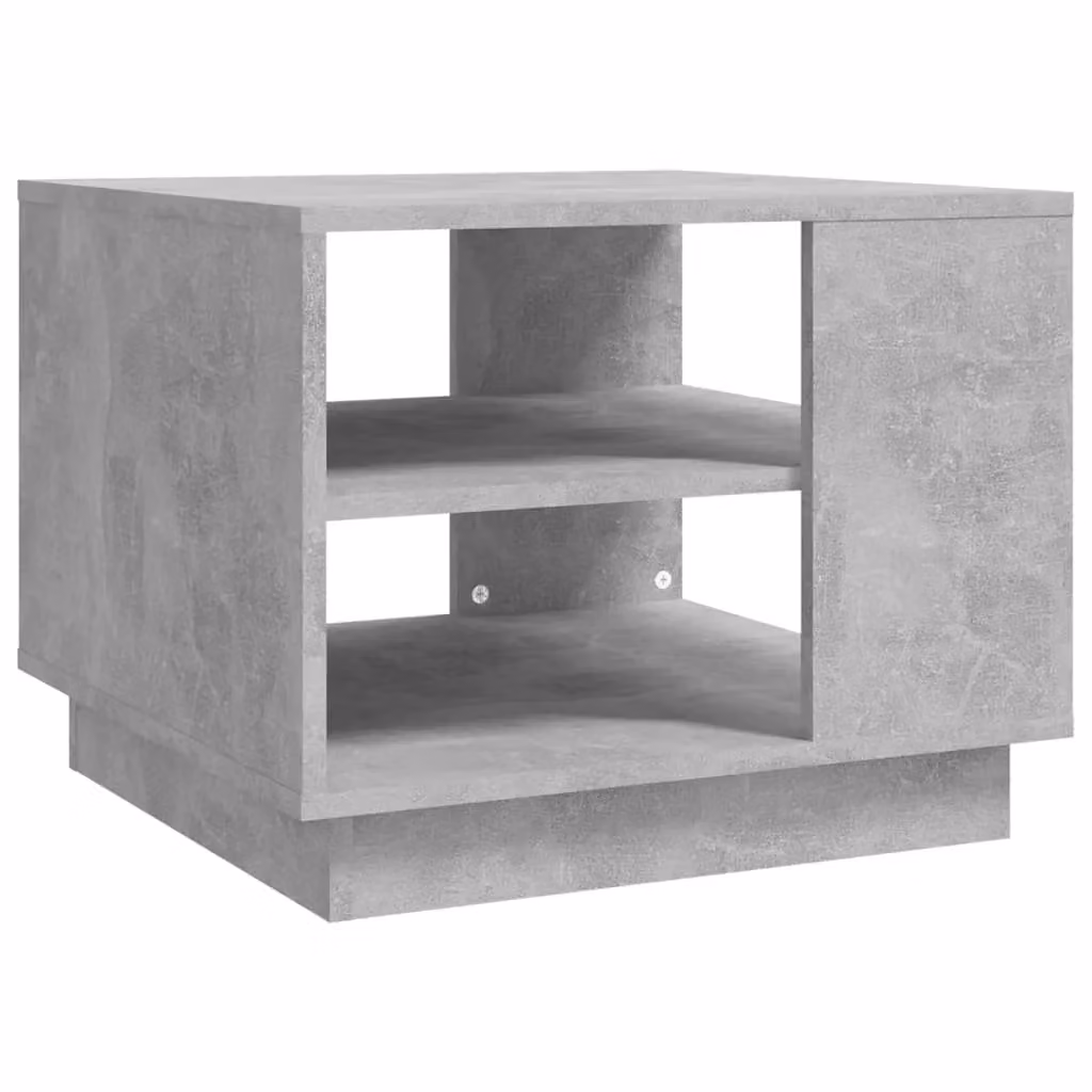 Berkfield Home Modern Square Coffee Table in Grey Composite Wood, W/D/H: 55 x 55 x 43 cm – 2