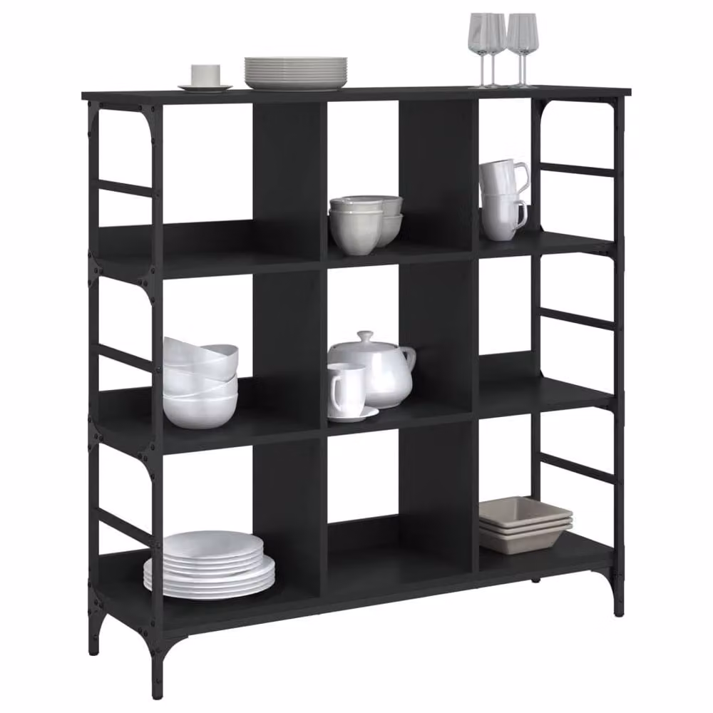 Berkfield Home Black Classic Sideboard, W/D/H: 102 x 32 x 103.5 cm – 3