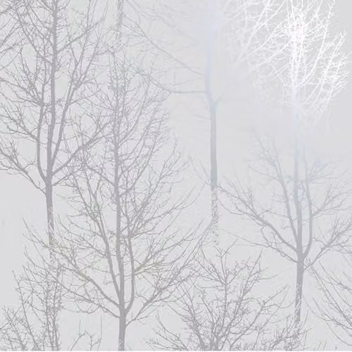 Holden Decor Rhea Trees Wallpaper in Grey and Silver, Botanical Floral Design, 10.05 m x 0.53 m