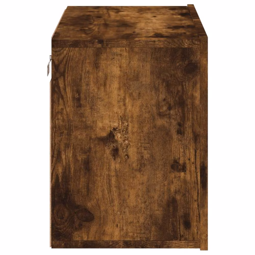 Berkfield Home Wall-mounted TV Cabinet in Smoked Oak Brown, W/D/H: 60 x 30 x 41 cm – 5