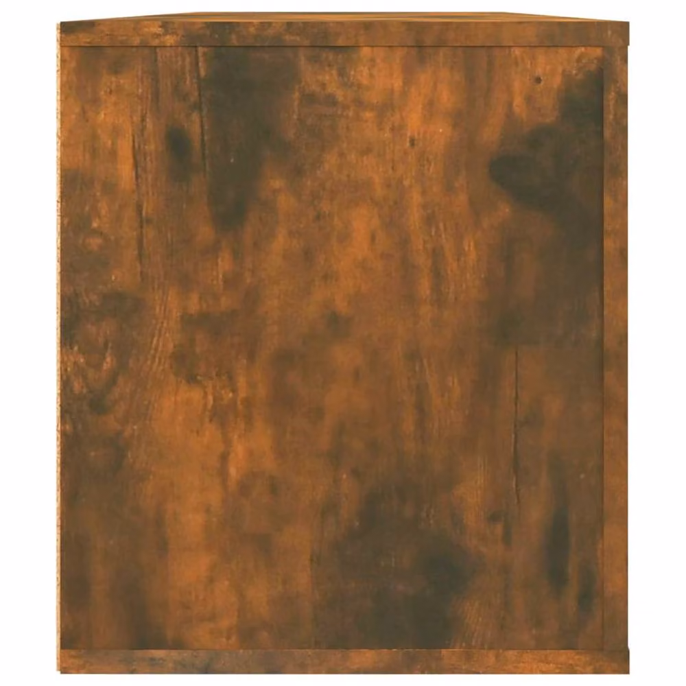 Berkfield Home Smoked Oak TV Cabinet in Brown, W/D/H: 100 x 35 x 40 cm – 4