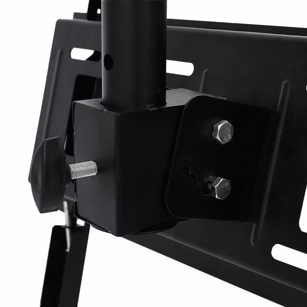 Berkfield Home Black Steel TV Ceiling Mount for 32-65 Inch Screens, Max VESA 400x400 mm, 40kg Load Capacity – 4
