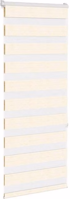 Berkfield Home Elegant Zebra Blind in Marble Beige, W: 60 cm, H: 150 cm