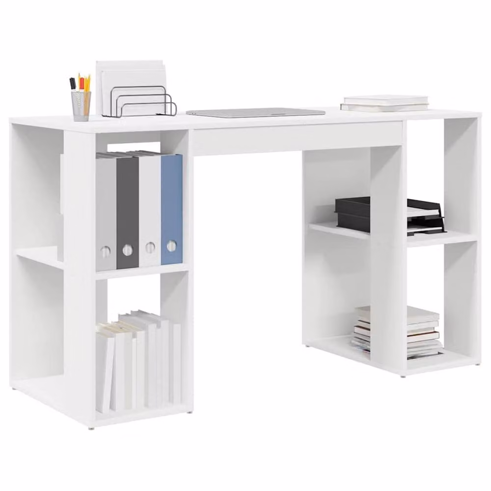 Berkfield Home White Computer Desk with Medium Storage – 2