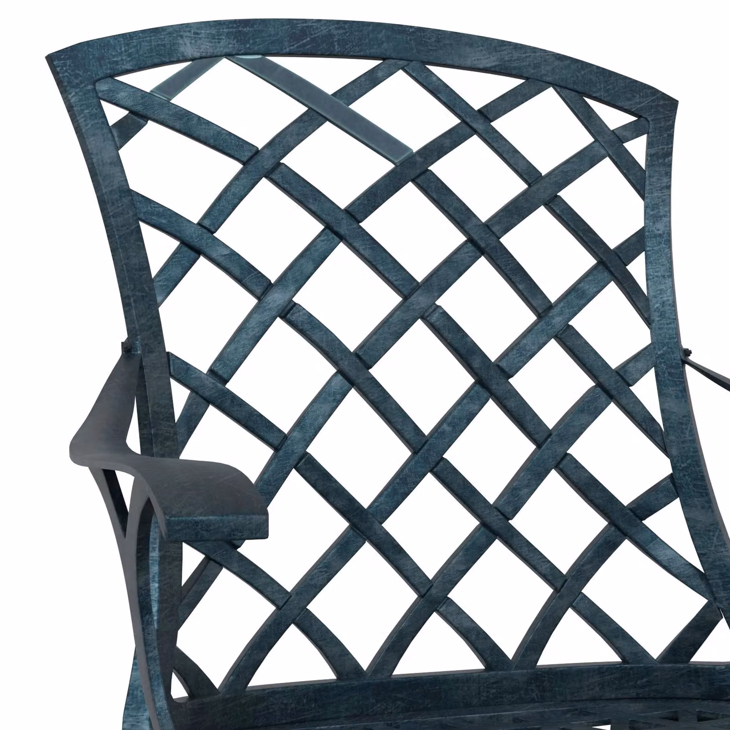 Berkfield Home Stackable Garden Chairs, Set of 4, Matt Green Powder Coated Cast Aluminium – 4
