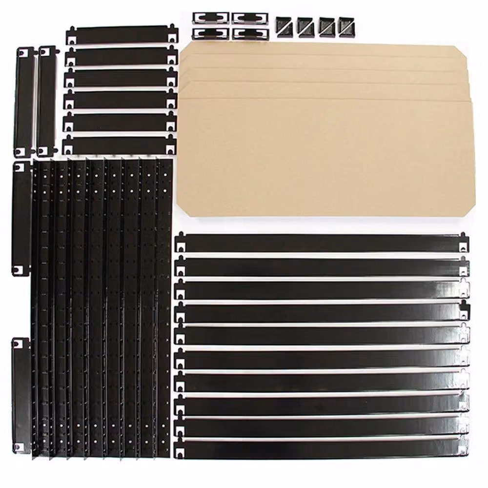 Monstershop Set of 5 T-RAX Black Metal and MDF Racking Units, W/D/H: 75 x 30 x 150 cm – 6