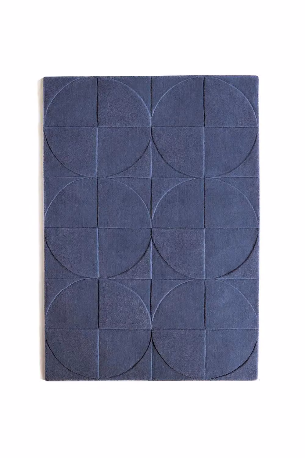 e-Rugs Infinity Penny Geometric Wool Rug in Blue and Multicolour, W: 200 cm, L: 290 cm – 2