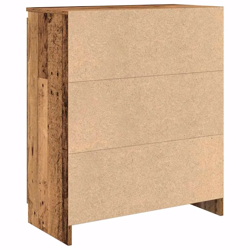Berkfield Home Rustic Sideboard with Drawer in Brown, W/D/H: 71 x 35 x 84 cm – 4