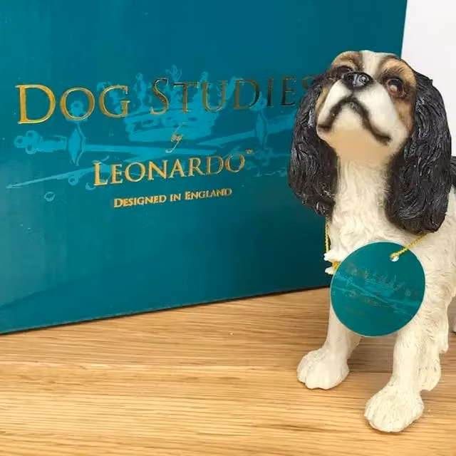 Leonardo Animal Crackers King Charles Spaniel Figurine, Black, White and Multicolour – 5