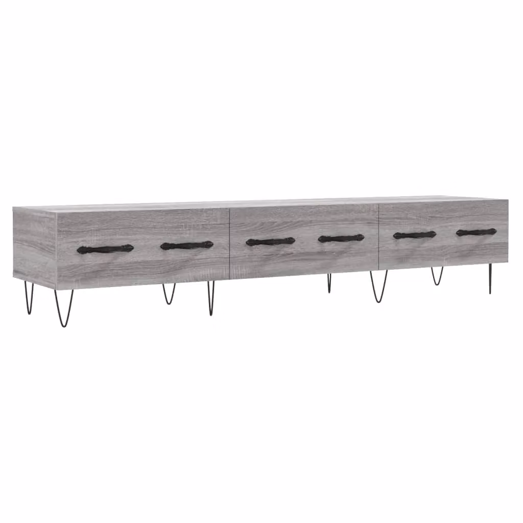 Berkfield Home Grey Sonoma TV Cabinet in Engineered Wood W/D/H: 150 x 36 x 30 cm – 2