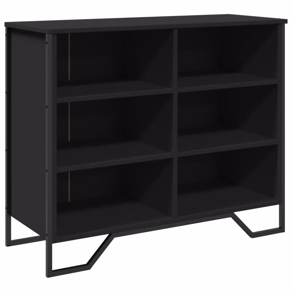 Berkfield Home Modern Black Matt Sideboard W/D/H: 91 x 35.5 x 74.5 cm – 2