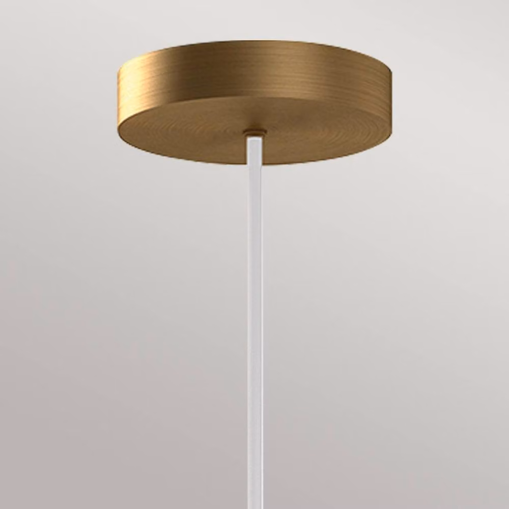 Netlighting Alora Mood Bijou LED Slim Pendant in Gold/Brass with 3000K Warm White Light – 3