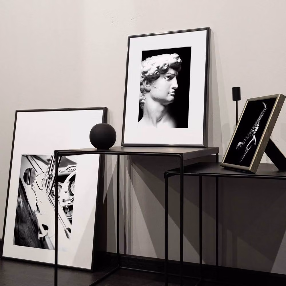 Nielsen Classic A2 Single Picture Frame in Black with Glass Front and Aluminium Metal Construction, W: 42 cm, H: 59.4 cm – 3