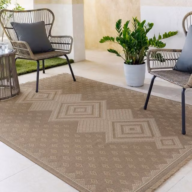 Livabliss Modern Machine Woven Jute Rug in Beige, W: 80 cm, L: 220 cm