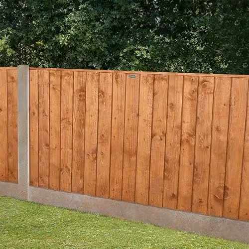Forest Garden Brown Impregnated Square Vertical Board Fence Panel, Pack of 3, W/D/H: 182.88 x 121.92 x 3.0 cm – 2