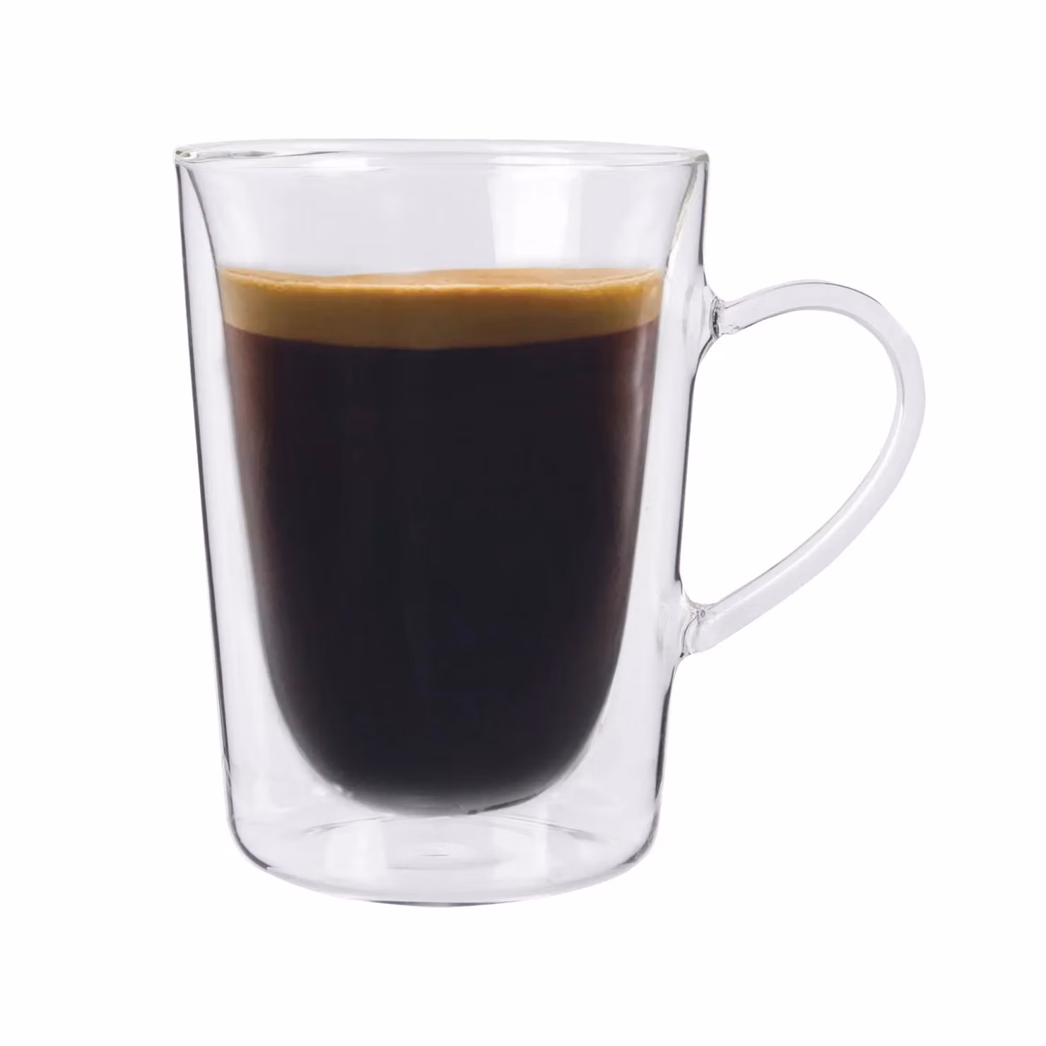Rink Drink Double Walled Coffee Glasses with 12 Spoons, 285ml, Pack of 2, Clear – 3