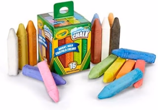 Crayola Sidewalk Chalk, 16 Count, Multicolour
