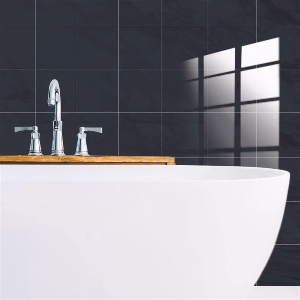 PAWNORA 24x Denim Blue Marble Tile Stickers in Dark Navy – 4