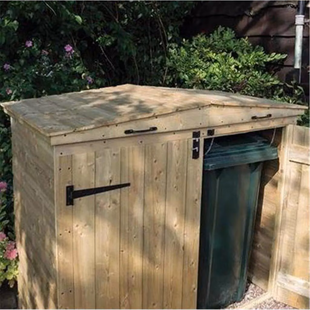 Cheshire Deluxe Apex Bin Store in Light Oak – 3