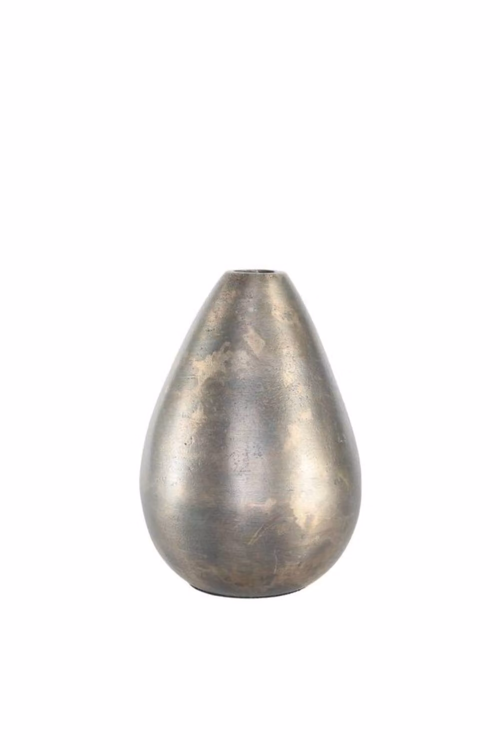 KDMD Antique Silver Poseidon Tear Drop Vase, H: 17 cm, Dia: 12.5 cm – 2