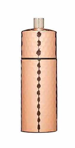 MasterClass Hammered Copper Pepper Mill with Ceramic Mechanism, Bronze/Copper/Multicolour, Height: 15 cm – 1