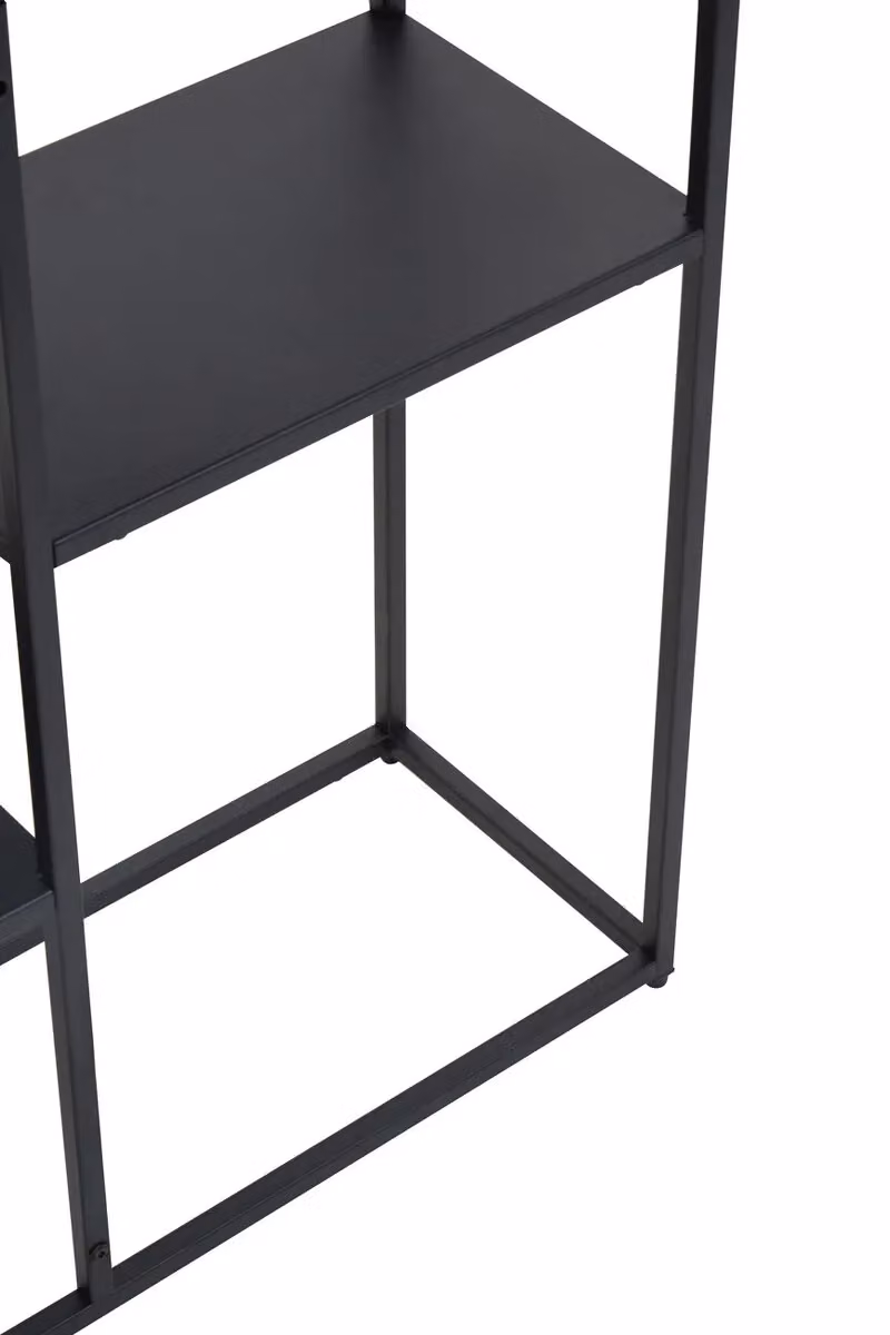 Orsina Grey Metal Multi-Level Corner Shelf Unit – 10