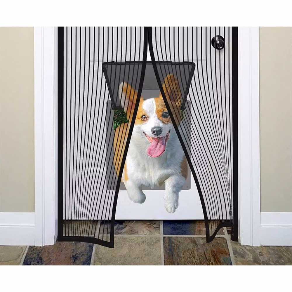 KORVIXA Magic Guard Black Velcro Insect Mesh Door Curtain – 5