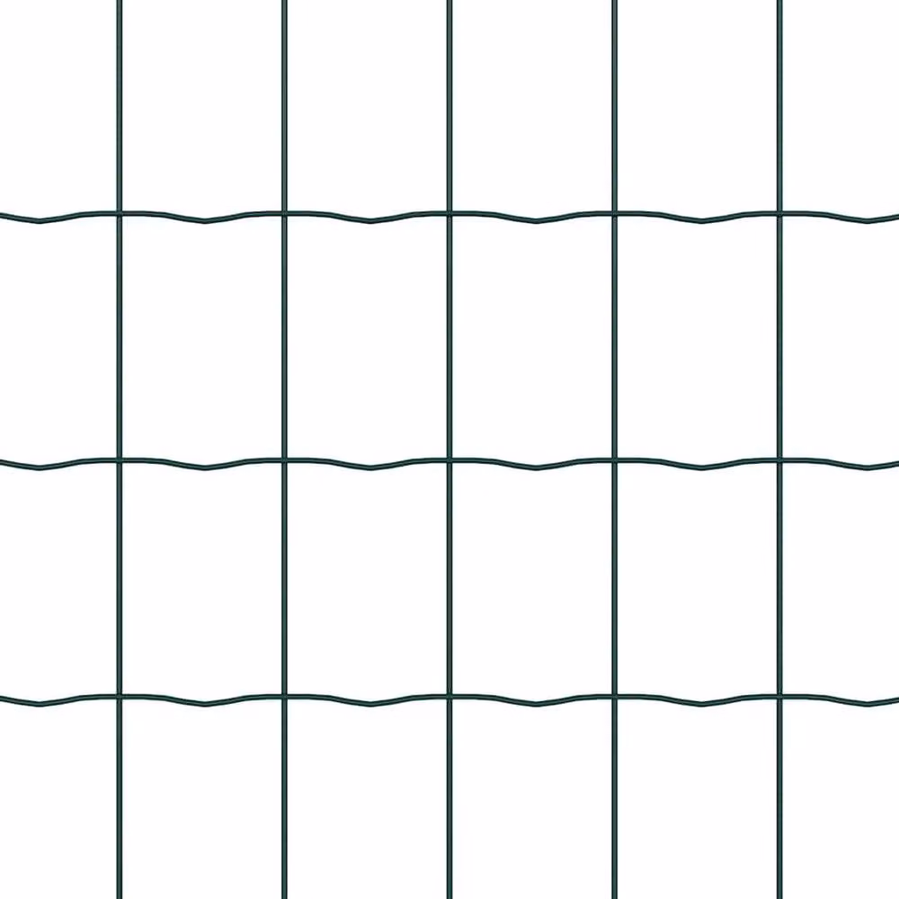 Berkfield Home Euro Fence Green PVC-Coated Steel Fencing, H: 0.6 m x W: 25 m – 6