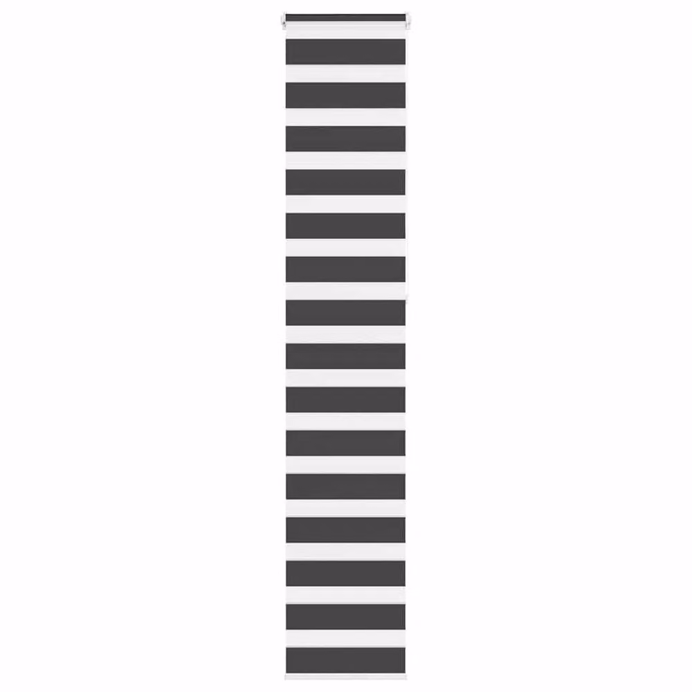 Berkfield Home Elegant Zebra Blind in Black, Polyester, W: 40 cm, H: 230 cm – 2