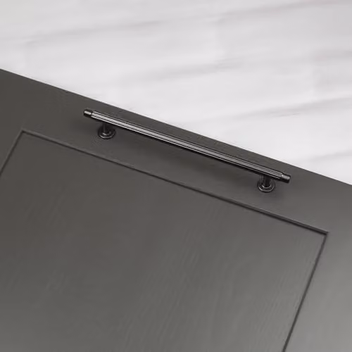 Matt Anthracite Grey Zinc Bar Cabinet Handle for Wardrobes and Drawers, 192mm – 3