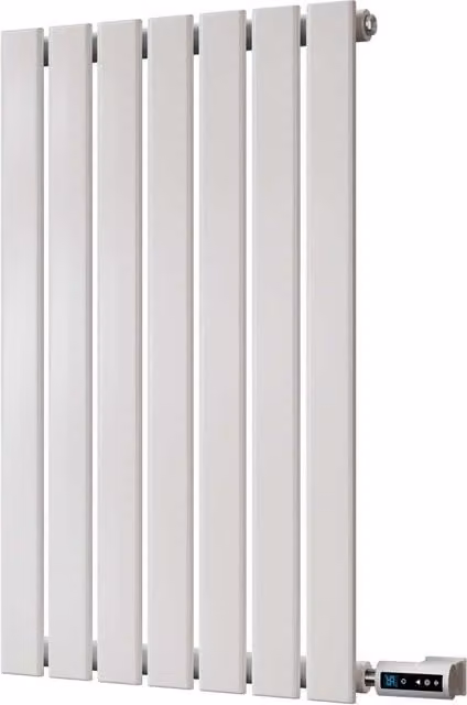 Typhoon White Horizontal Single Panel Thermostatic WIFI Electric Radiator W: 800 mm, H: 476 mm
