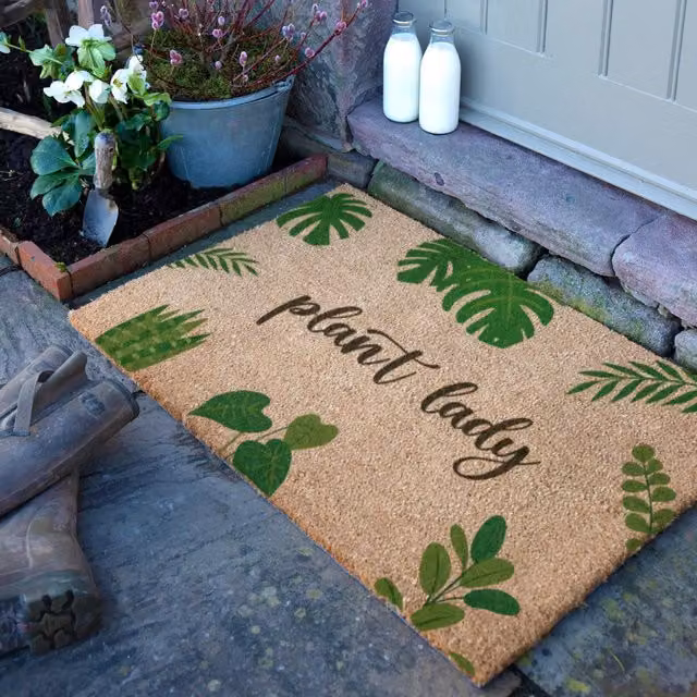 Artsy Mats Plant Lady Doormat in Brown, W/D: 90 x 60 cm