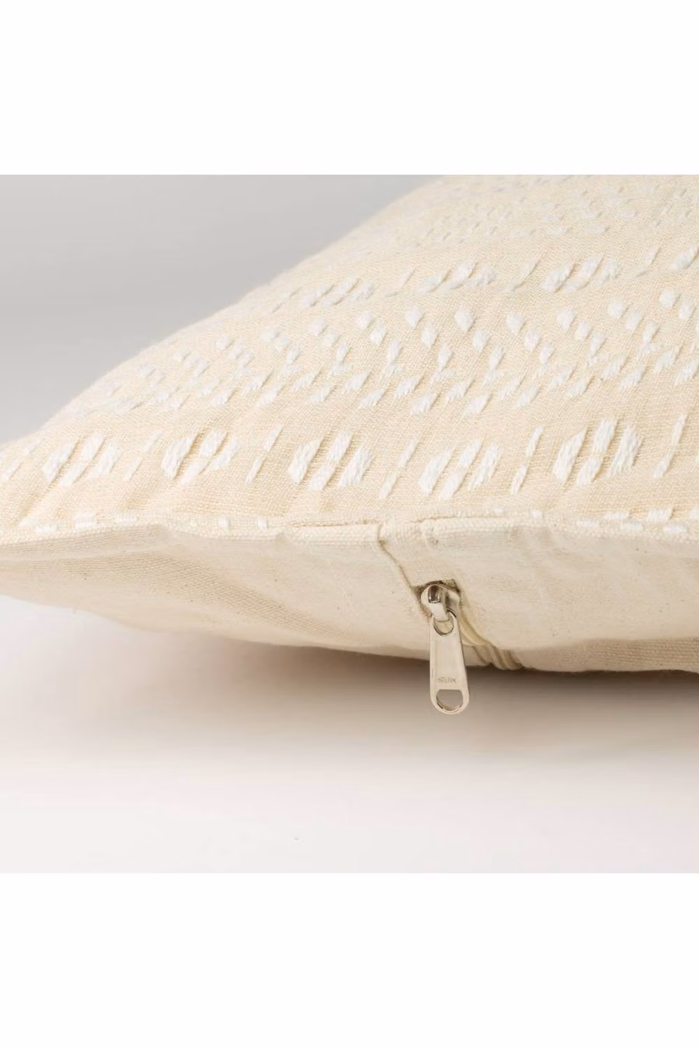 KDMD Soft Stone Jumbo Cushion Cover in Beige, Handmade Cotton, W/D/H: 60 x 60 x 60 cm – 2