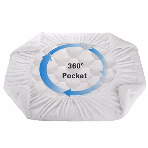 Ezysleep Deep Fill Cloud Like Super Soft Mattress Topper in White, Super King Size – 4