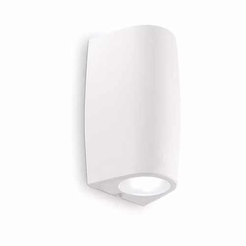 Netlighting Keope LED 2-Light Outdoor Up and Down Wall Light, White, IP55, GU10 – 1