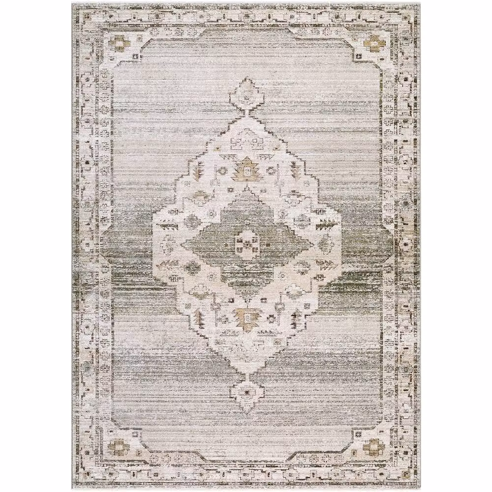 Livabliss Fifth Avenue Vintage Boho Living Room Rug in Brown, White and Grey, W: 200 cm, D: 275 cm – 2