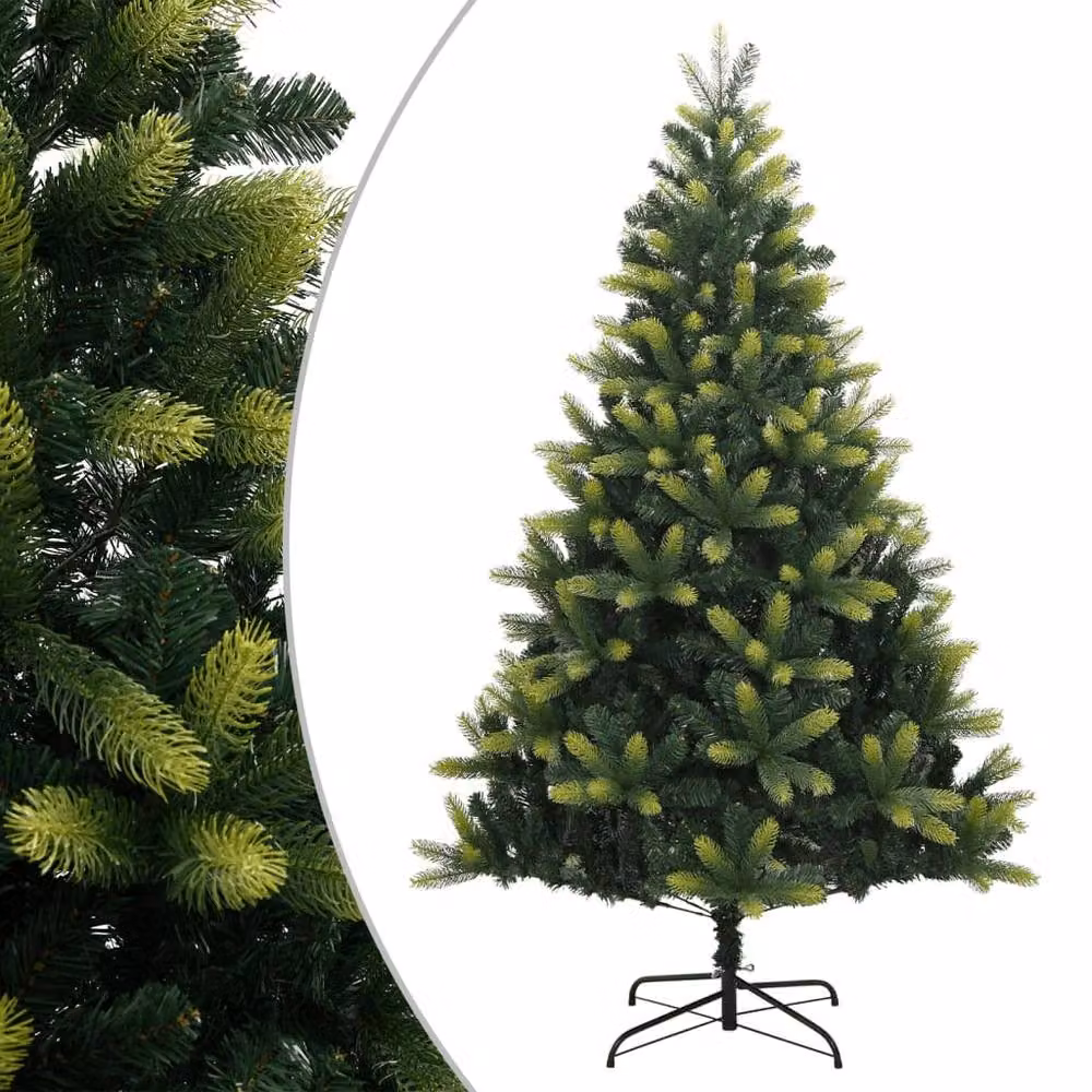 Berkfield Home Beautiful Green Artificial Hinged Christmas Tree with Stand, Height: 150 cm – 2
