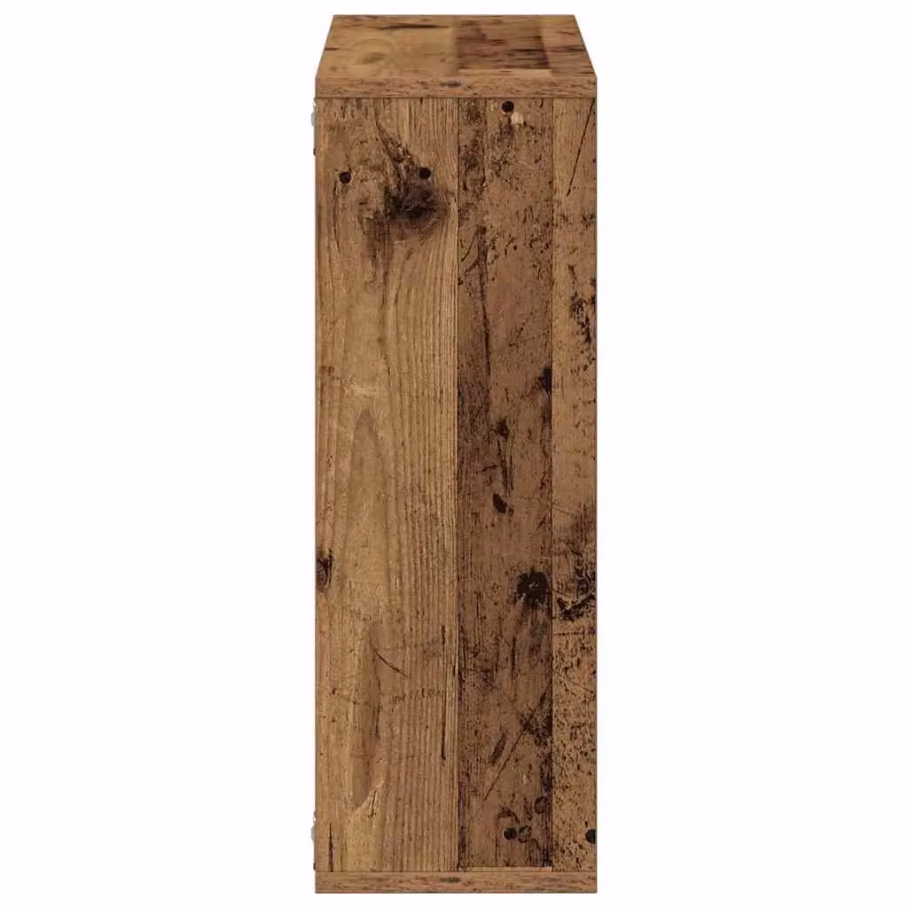 Berkfield Home Rustic Old Wood Wall Shelf in Brown, W/D/H: 104 x 20 x 58.5 cm – 4
