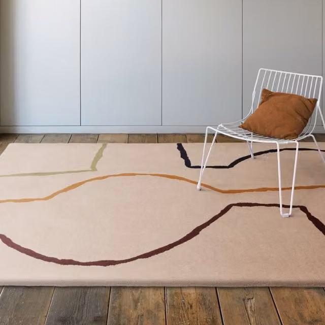 The Rug Shop UK Multicolour Abstract Modern Wool Rug, W: 160 cm, D: 230 cm – 1