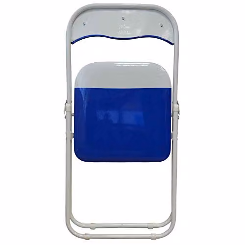 Harbour Housewares Padded Folding Chair in Blue – 2