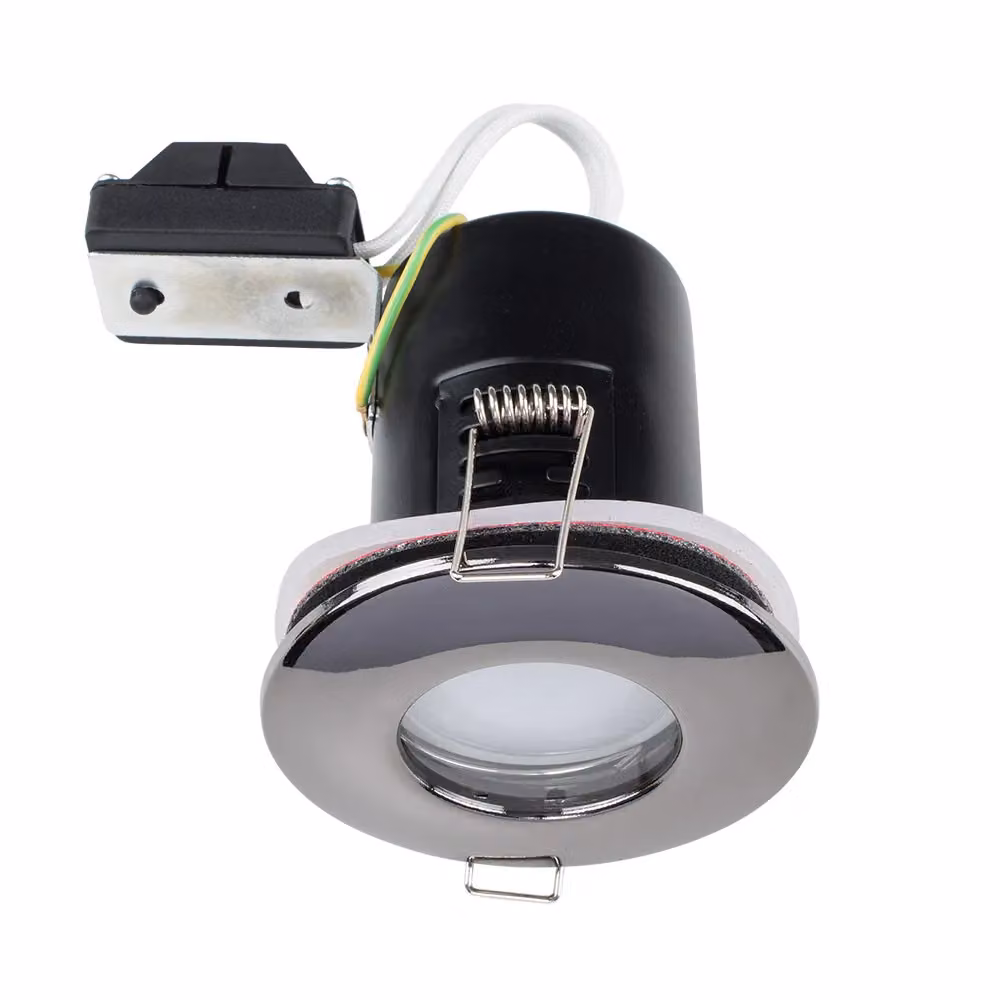 ValueLights Modern LED Downlight Fire Rated IP65 Ceiling Light Fitting, 6 Pack, Black – 4