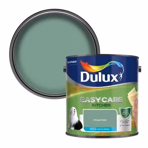 Dulux Easycare Kitchen Matt Emulsion Paint, Green, 2.5L