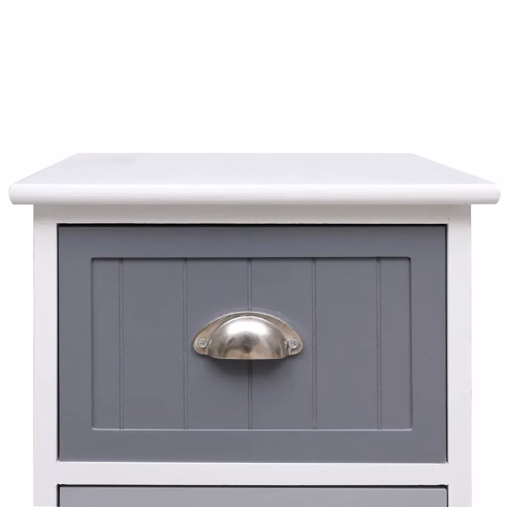Berkfield Home Side Cabinet in White Paulownia Wood W/D/H: 35 x 30 x 90 cm – 3