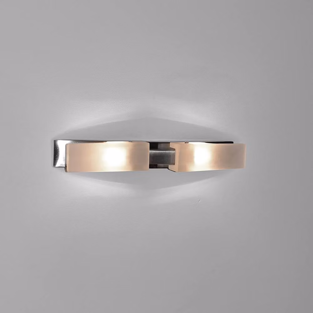 Netlighting Arco 2 Light G9 Wall Lamp in Satin Nickel Grey – 2